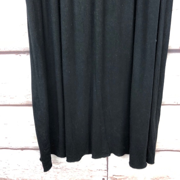 Vintage mix media striped knit leather maxi dress - Picture 5 of 7